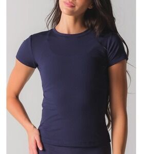 Acta Evo Core Short Sleeve Top in Navy Size Extra Small